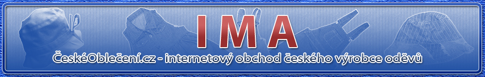 Hlavn horn logo - esk obleen IMA - internetov obchod eskho vrobce odv